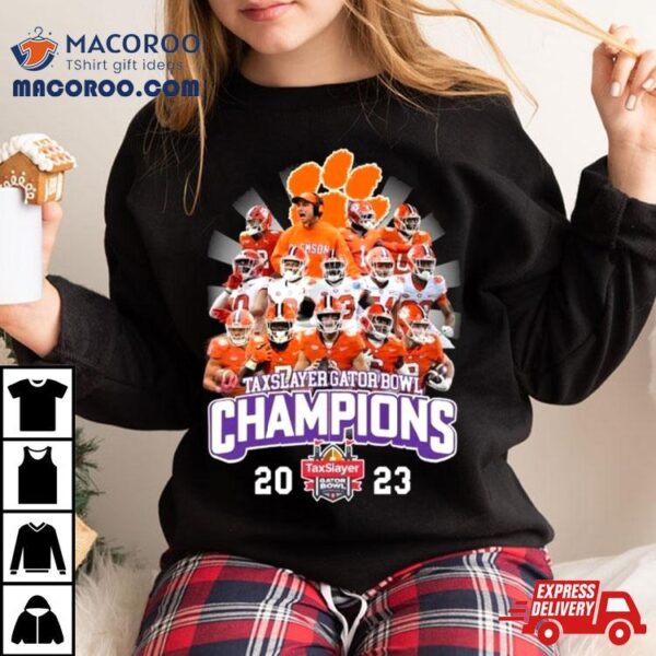 Taxslayer Gator Bowl Champions 2023 Clemson Tigers T Shirt