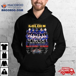 Team Usa Is Golden Your 2024 Iihf World Junior Champions Signatures Shirt