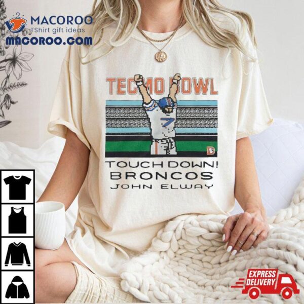 Tecmo Bowl Touchdown Broncos John Elway Shirt