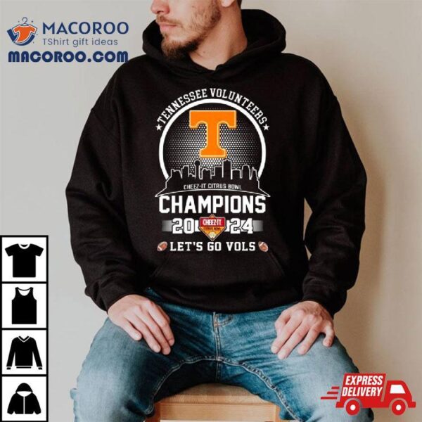 Tennessee Volunteers City Skyline 2024 Cheez It Citrus Bowl Champions Let’s Go Vols Shirt