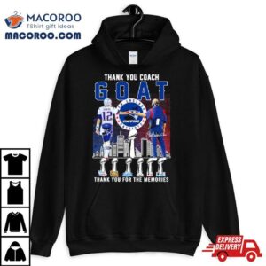 Thank You Goat Brady And Bill Belichick New England Patriots Champions Thank You For The Memories Unisex T Shirt