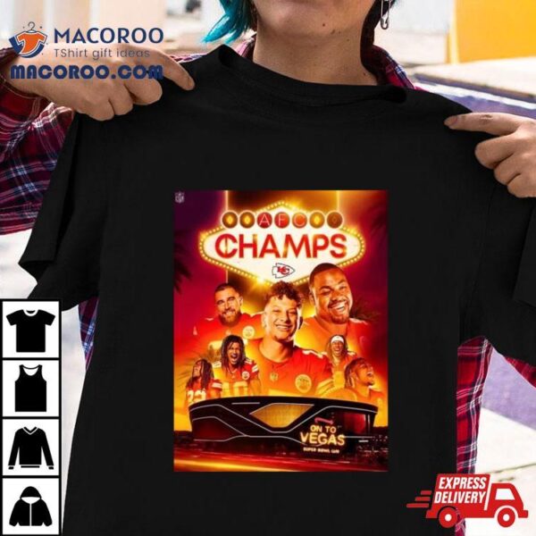 The Chiefs Are Afc Champions For The 4th Time In The Last 5 Years Nfl Playoffs Season 2023 2024 Super Bowl Lviii T Shirt