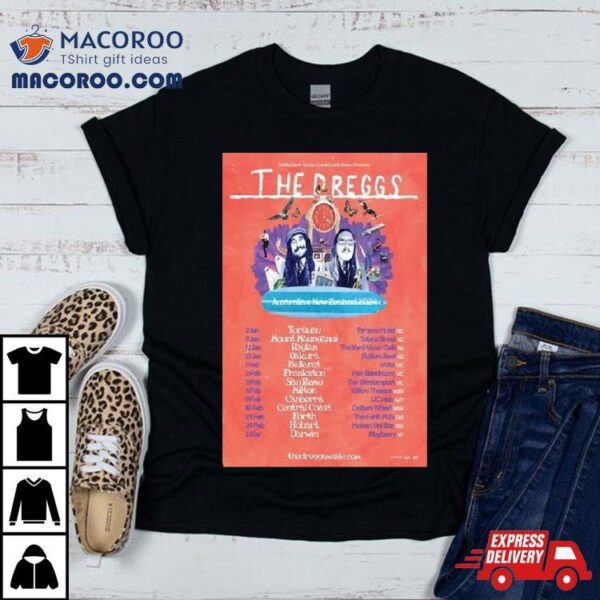 The Dreggs Australia & New Zealand 2024 Tour T Shirt