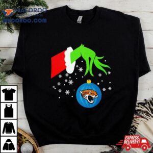 The Grinch Hand Christmas Ornament Jacksonville Jaguars 2023 T Shirt