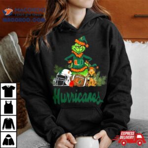 The Grinch Miami Hurricanes Football Christmas Tshirt