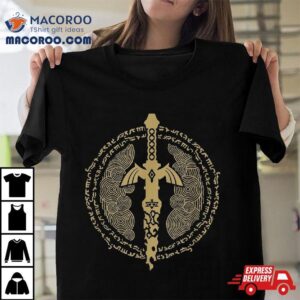 The Legend Of Zelda Tears Kingdom Master Sword Logo Tshirt