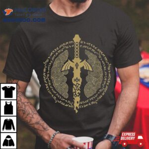 The Legend Of Zelda Tears Kingdom Master Sword Logo Tshirt