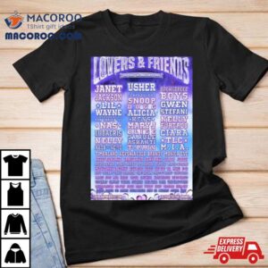 The Lineup For The Lovers And Friends Festival Las Vegas Tshirt