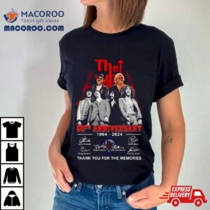 The Who 60th Anniversary 1964 2024 Thank You For The Memories Signatures T Shirt