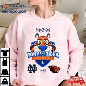 Tony The Tiger Sun Bowl Notre Dame Vs Oregon State Sun Bowl Stadium El Paso Tx Tshirt