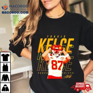 Travis Kelce Kansas City Chiefs Heart Signature Tshirt