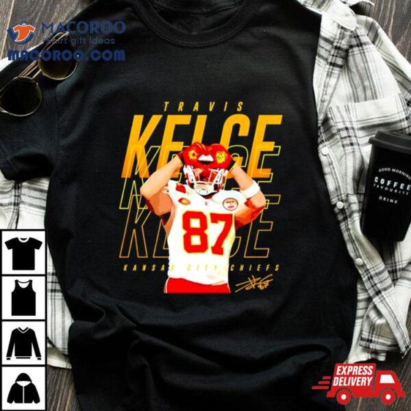 Travis Kelce Kansas City Chiefs Heart Signature Shirt