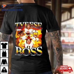 Tyrese Boss Wyoming Cowboys Football Graphic Poster Shirt