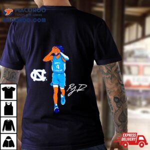 Unc Basketball R J Davis Signature Tshirt