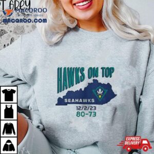 Uncw Basketball Hawks On Top T Shirt