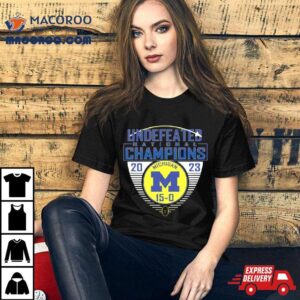 Undefeated National Champion Michigan Wolverines Football Tshirt