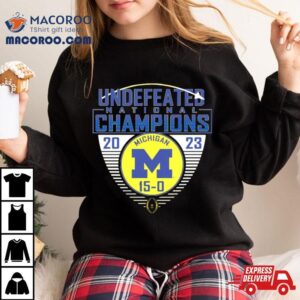 Undefeated National Champion Michigan Wolverines Football Tshirt