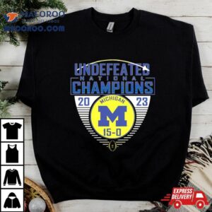 Undefeated National Champion Michigan Wolverines Football Tshirt