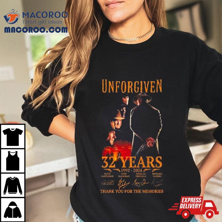 Unforgiven  Years   Thank You For The Memories Signatures Tshirt 