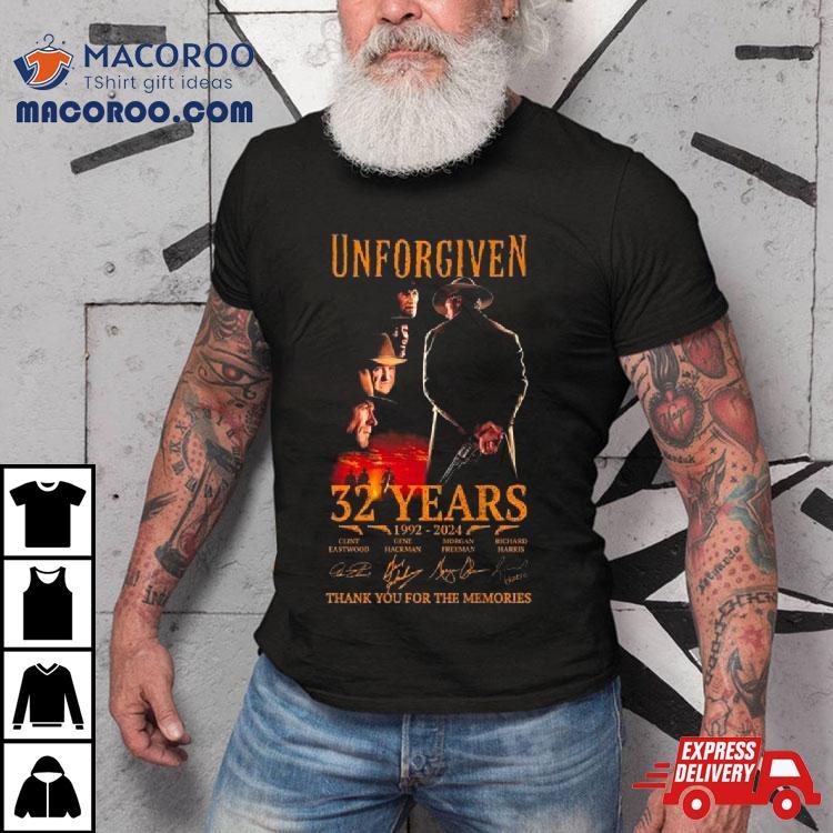 Unforgiven  Years   Thank You For The Memories Signatures Tshirt 