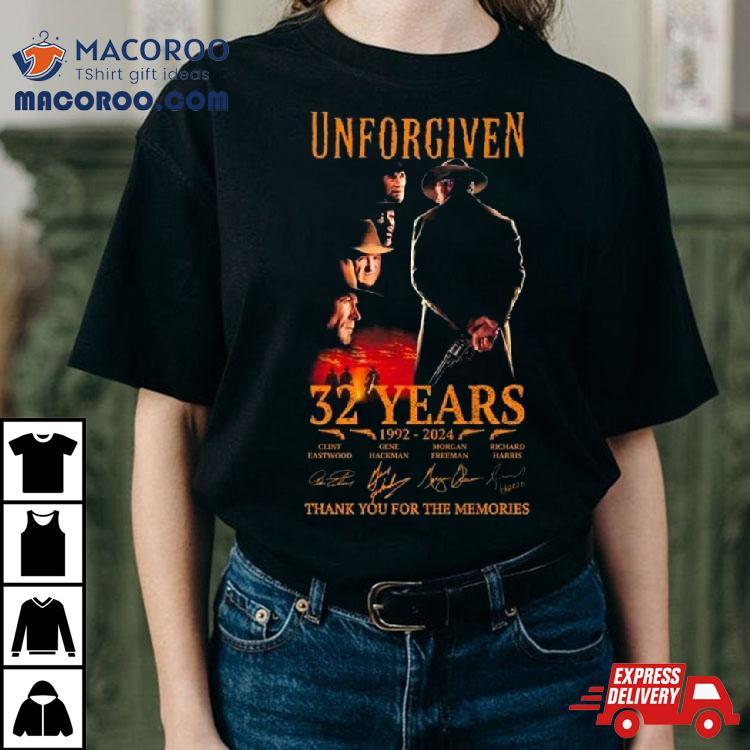 Unforgiven  Years   Thank You For The Memories Signatures Tshirt 