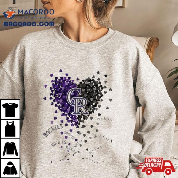 Unique Colorado Rockies Tiny Heart Shape 2024 T Shirt