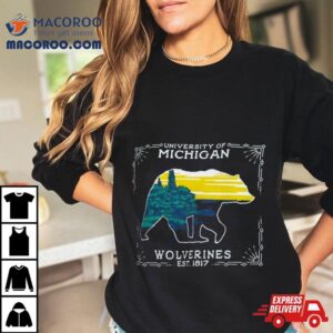 University Of Michigan Wolverines State Scenery T Shirt