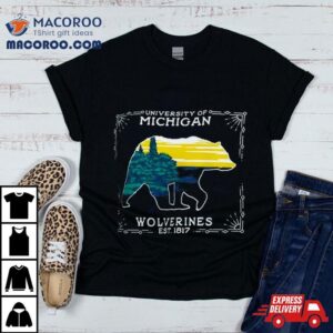 University Of Michigan Wolverines State Scenery Tshirt