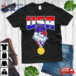 Usa Bald Eagle Gold Medal World Champs Tshirt