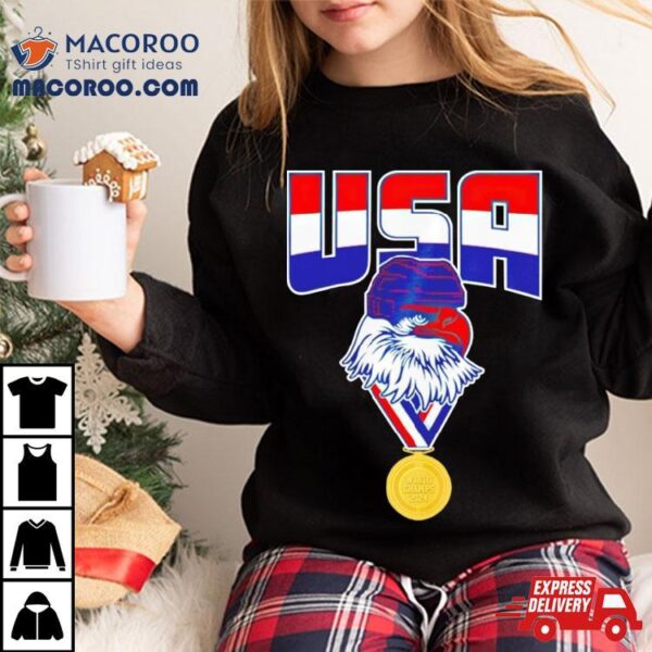 Usa Bald Eagle Gold Medal World Champs 2024 Shirt