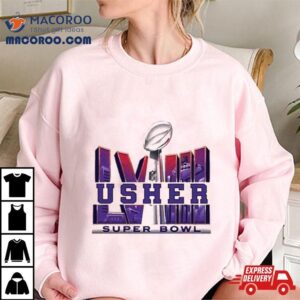 Usher Super Bowl Lviii Logo T Shirt