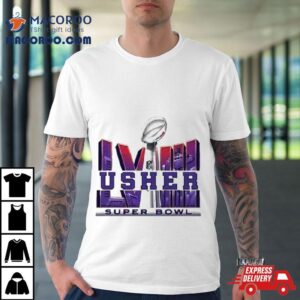 Usher Super Bowl Lviii Logo Tshirt