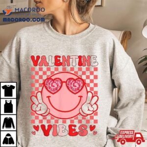 Valentine Vibes Hippie Valentines Day S For Girl Wo Tshirt