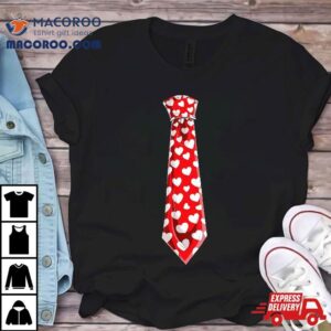 Valentines Day Neck Tie Heart Youth Kids Boys Love Gifts Shirt