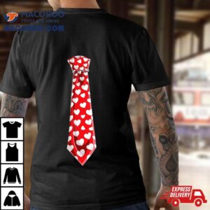 Valentines Day Neck Tie Heart Youth Kids Boys Love Gifts Shirt