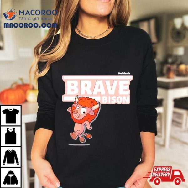 Vee Friends Brave Bison Character T Shirt