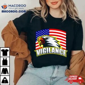 Vigilance Eagles Usa Flag Tshirt