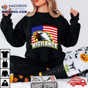 Vigilance Eagles Usa Flag Tshirt