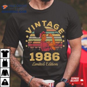 Vintage 1986 Made In 35th Birthday 35 Years Shirt