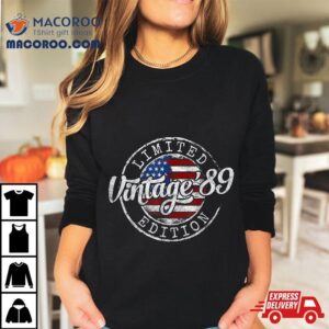 Vintage 1989 35th Birthday Gifts 35 Year Old For Shirt