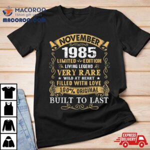 Vintage Th Birthday November Gift Years Old Tshirt