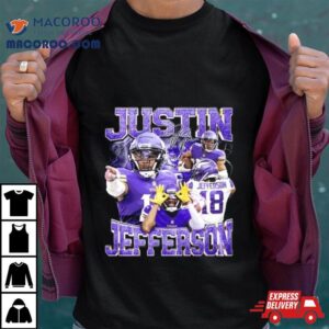 Vintage 90s Retro Style Justin Jefferson 2024 Signature T Shirt