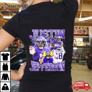 Vintage S Retro Style Justin Jefferson Signature Tshirt