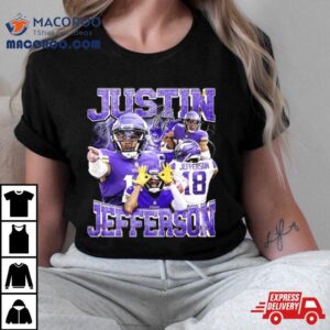 Vintage S Retro Style Justin Jefferson Signature Tshirt