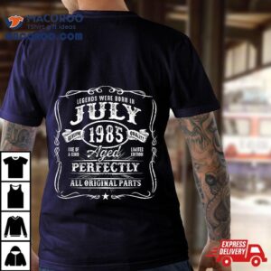 Vintage Born In July Th Birthday Years Old Gif Tshirt