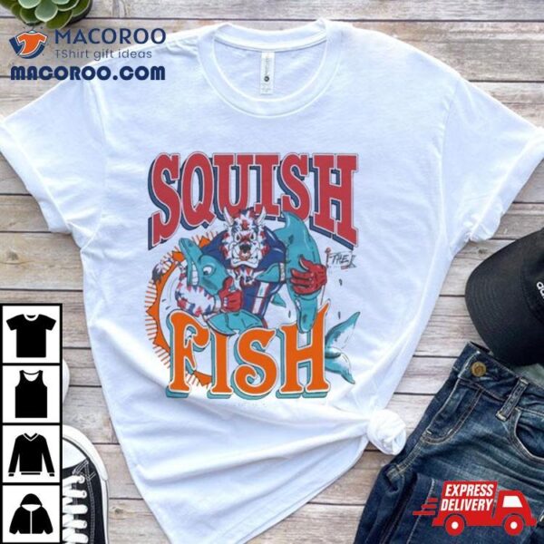 Vintage Buffalo Bills Squish The Fish 90s Nfl Football Miami Dolphins T Shirt