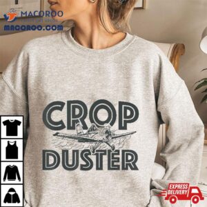 Vintage Crop Duster Airplane Funny Fart Joke Toilet Humour Tshirt