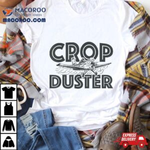 Vintage Crop Duster Airplane Funny Fart Joke Toilet Humour Tshirt