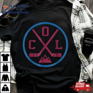 Vintage Retro Colorado Hockey Emblem Col Shirt