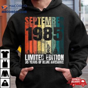 Vintage September Bday Gifts Years Old Th Birthday Tshirt